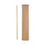 Lie-flat Screw-in Mop Handle, Lacquered Wood, 1.13" Dia X 60", Natural