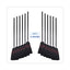 Flagged Tip Poly Bristle Janitor Brooms, 10 X 58.5, Wood Handle, Natural/black, 12/carton
