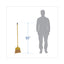 Corn Fiber Angled-head Lobby Brooms, 55" Handle, Yellow, 12/carton