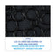 Commode Mat 2.0, Absorbant, Rubber, 22 X 22, Black, 6/carton