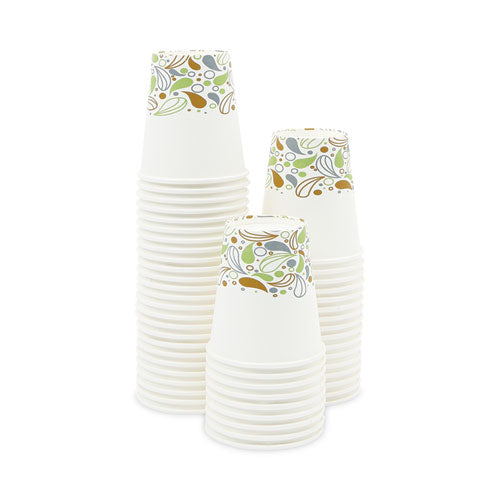 Deerfield Printed Paper Hot Cups, 10 Oz, 50 Cups/sleeve, 20 Sleeves/carton