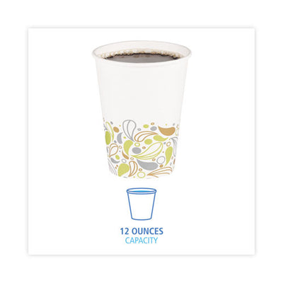 Deerfield Printed Paper Hot Cups, 12 Oz, 50 Cups/sleeve, 20 Sleeves/carton
