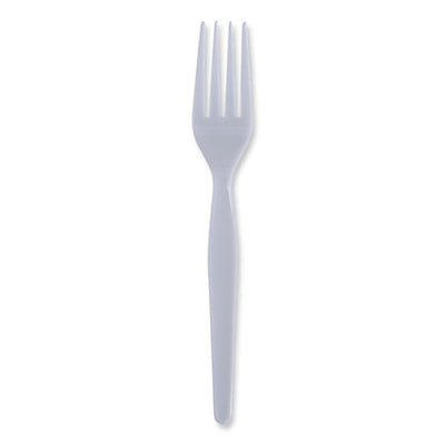 Heavyweight Polystyrene Cutlery, Fork, White, 1000/carton