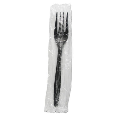 Heavyweight Wrapped Polypropylene Cutlery, Fork, White, 1,000/carton