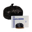 Linear Low Density Industrial Can Liners, 60 Gal, 1.7 Mil, 38 X 58, Black, 100/carton