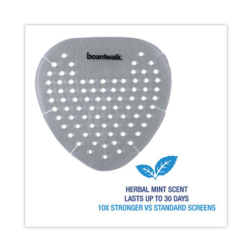 Gem Urinal Screens, Herbal Mint Scent, Green, 12/box