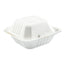 Bagasse Pfas-free Food Containers, 1-compartment, 6 X 6 X 3.19, White, Bamboo/sugarcane, 500/carton