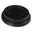 Hot Cup Lids, Fits 8 Oz Hot Cups, Black, 1,000/carton