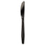 Heavyweight Polystyrene Cutlery, Knife, Black, 1000/carton