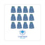 Microfiber Looped-end Wet Mop Heads, Medium, Blue, 12/carton, 12/carton