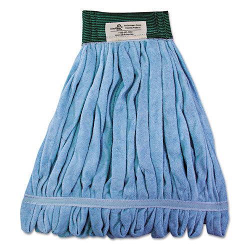 Microfiber Looped-end Wet Mop Heads, Medium, Blue, 12/carton, 12/carton