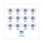 Urinal Screen With Non-para Cleaner Block, Green Apple Scent, 3.25 Oz, Blue/white, 12/box