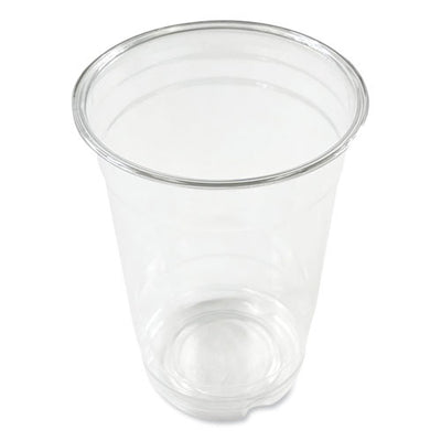 Clear Plastic Pete Cups, 14 Oz, 50/bag, 20 Bags/carton
