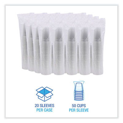 Clear Plastic Cold Cups, 20 Oz, Pet, 50 Cups/sleeve, 20 Sleeves/carton