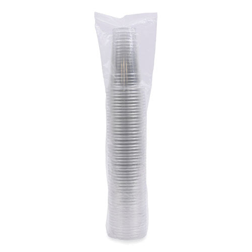 Clear Plastic Cold Cups, 24 Oz, Pet, 50 Cups/sleeve, 12 Sleeves/carton