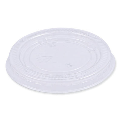 Souffle/portion Cup Lids, Fits 2 Oz Portion Cups, Clear, 2,500/carton