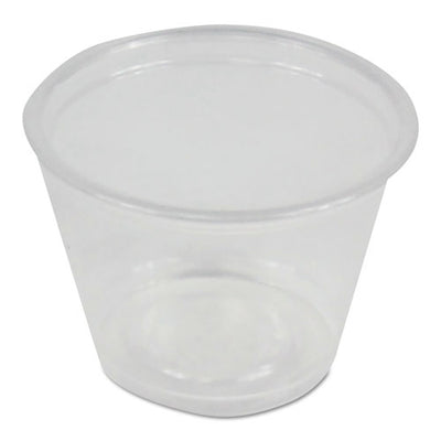 Souffle/portion Cups, 1 Oz, Polypropylene, Clear, 20 Cups/sleeve, 125 Sleeves/carton