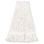 Loop End Rayon Mop Head, Rayon, Medium, 14 Oz, White, Dozen