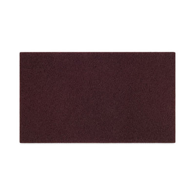 Deep Scrub Pads, 28 X 14, Maroon, 10/carton