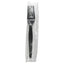 Heavyweight Wrapped Polystyrene Cutlery, Teaspoon, Black, 1,000/carton