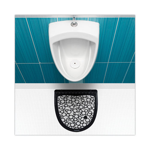 Urinal Mat 2.0, Rubber, 17.5 X 20, Black/white, 6/carton