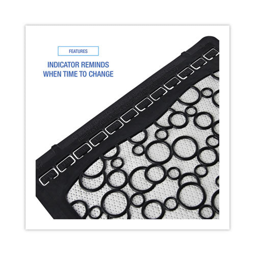 Urinal Mat 2.0, Rubber, 17.5 X 20, Black/white, 6/carton