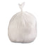 Linear Low Density Industrial Can Liners, 30 Gal, 0.9 Mil, 30 X 36, White, 100/carton