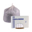 Linear Low Density Industrial Can Liners, 33 Gal, 0.9 Mil, 33 X 39, White, 100/carton