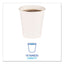 Paper Hot Cups, 10 Oz, White, 20 Cups/sleeve, 50 Sleeves/carton