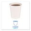 Paper Hot Cups, 8 Oz, White, 20 Cups/sleeve, 50 Sleeves/carton