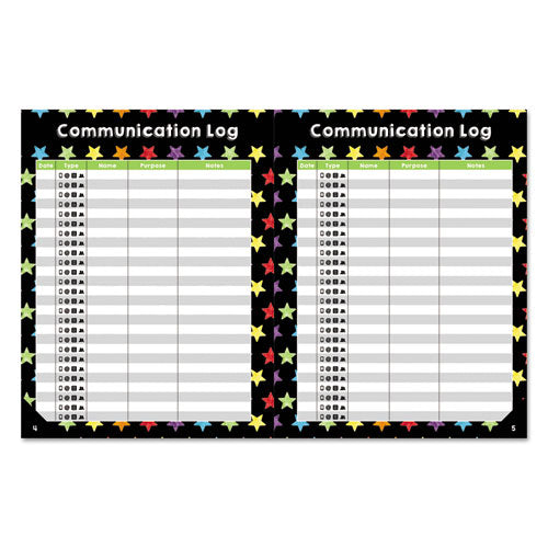 Teacher Planner, Weekly/monthly, Two-page Spread (seven Classes), 10.88 X 8.38, Balloon Theme, Black Cover