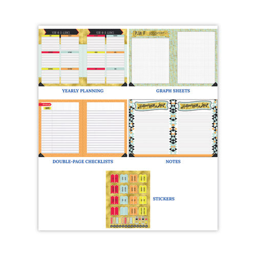 Teacher Planner, Weekly/monthly, Two-page Spread (seven Classes), 11 X 8.5, Multicolor Cover, 2022-2023