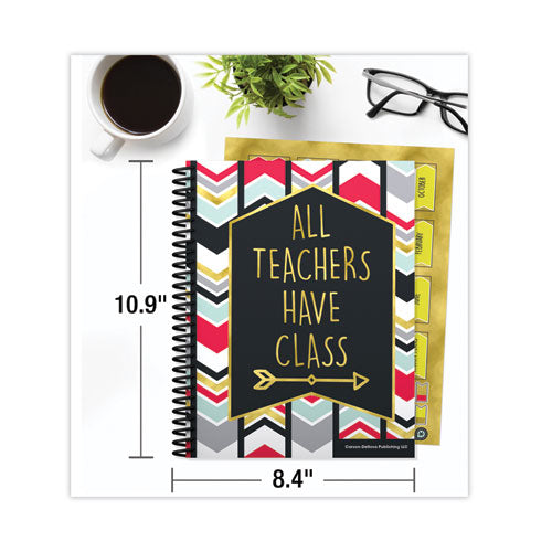 Teacher Planner, Weekly/monthly, Two-page Spread (seven Classes), 11 X 8.5, Multicolor Cover, 2022-2023