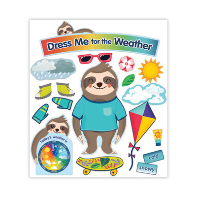 Curriculum Bulletin Board Set, Dress Me For The Weather, 54 Pieces