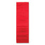 Storage Pocket Chart, 10 Pockets, Hanger Grommets, 14 X 47, Red