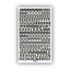 Press-on Vinyl Letters And Numbers, Self Adhesive, Black, 0.5"h, 201/pack