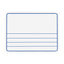Dry Erase Student Boards, 12 X 9, Blue/white Surface, 10/set