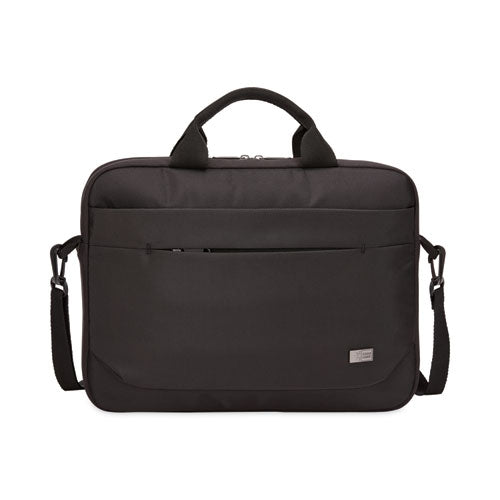 Advantage Laptop Attache, Fits Devices Up To 14", Polyester, 14.6 X 2.8 X 13, Black