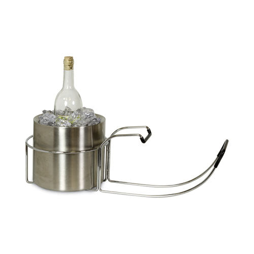 Wine By Your Side, Steel Frame/red Wine Adapter/ice Bucket, 161.06 Cu In, Stainless Steel