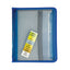 Zippered Binder With Expanding File, 2" Expansion, 7 Sections, Zipper Closure, 1/6-cut Tabs, Letter Size, Bright Blue