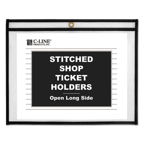 Shop Ticket Holders, Stitched, Both Sides Clear, 75 Sheets, 12 X 9, 25/box
