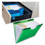Expanding File With Hang Tabs, Pre-printed Index-tab Inserts, 12 Sections, 1" Capacity, Letter Size, 1/6-cut Tabs, Blue