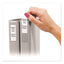 Self-adhesive Ring Binder Label Holders, Top Load, 1 X 2,81, Clear, 12/pack