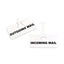 Wire Rack Shelf Tag, Side Load, 3.5 X 1.5, White, 10/pack