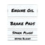 Clear Magnetic Label Holders, Side Load, 6 X 0.5, 10/pack