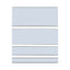 Clear Magnetic Label Holders, Side Load, 6 X 0.5, 10/pack