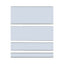 Clear Magnetic Label Holders, Side Load, 6 X 1, 10/pack