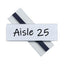 Clear Magnetic Label Holders, Side Load, 6 X 2, 10/pack