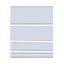 Clear Magnetic Label Holders, Side Load, 6 X 2, 10/pack