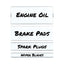 Clear Magnetic Label Holders, Side Load, 6 X 2, 10/pack